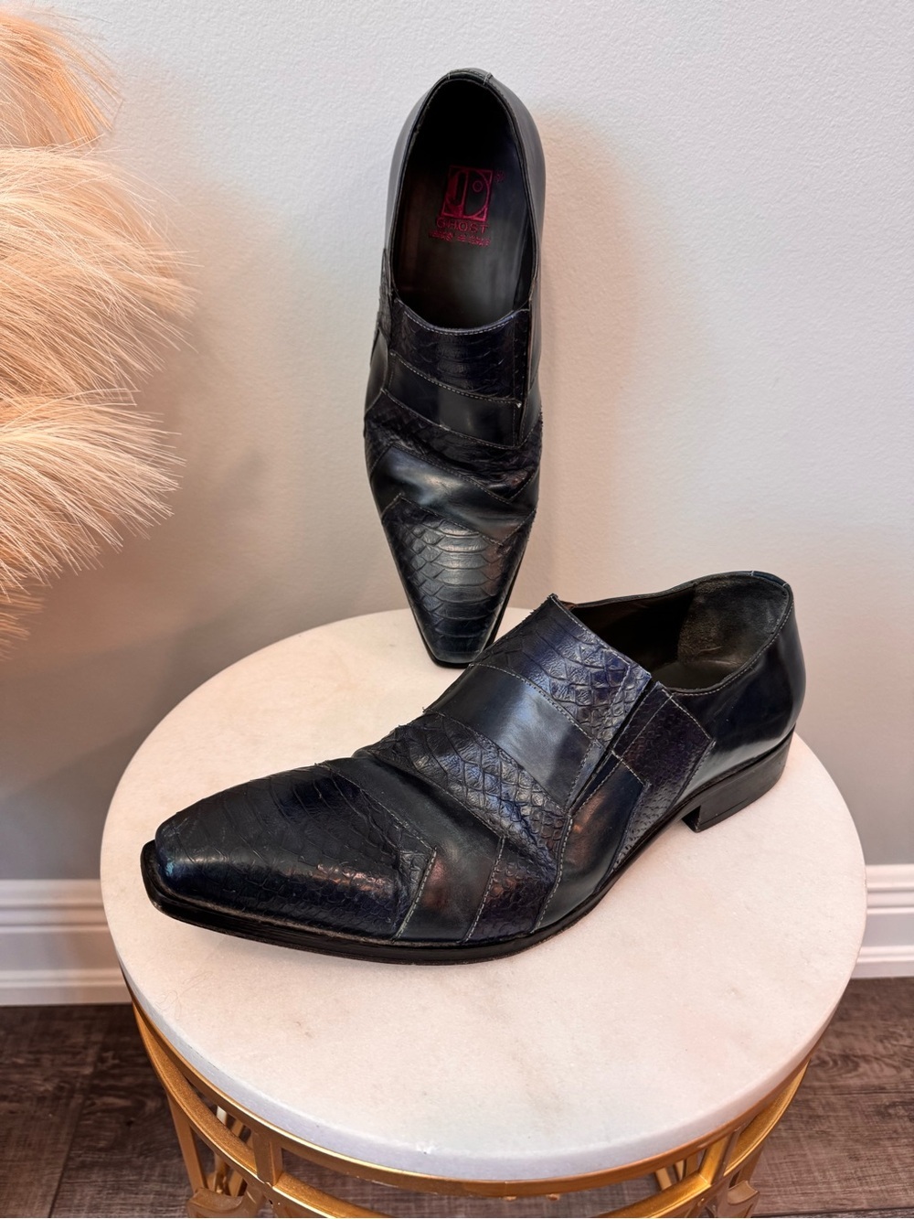 Jo Ghost handmade Italian Slip-On Leather Dress Oxford